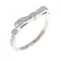 ヴァンドーム リボン ダイヤモンド リング 0.20CT