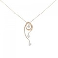 K18PG 2WAY ダイヤモンド ネックレス 0.51CT