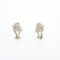 K18YG フラワー ダイヤモンド ピアス 0.62CT