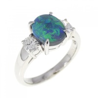 PT ブラックオパール リング 1.32CT