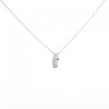 K18WG ダイヤモンド ネックレス 0.1CT