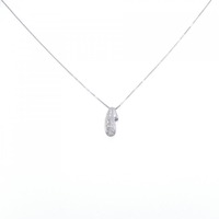 K18WG ダイヤモンド ネックレス 0.1CT