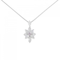 K18WG ピンクダイヤモンド ネックレス 0.04CT