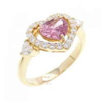 K18YG ハート サファイヤ リング 0.753CT