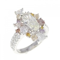 PT ダイヤモンド リング 1.106CT L SI1 オーバルカット