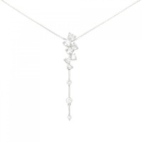 PT/K18WG ダイヤモンド ネックレス 0.70CT