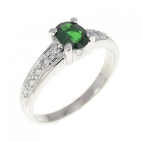 PT グリーンガーネット リング 0.52CT