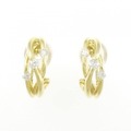 K18YG スリーストーン ダイヤモンド ピアス/イヤリング 0.30CT