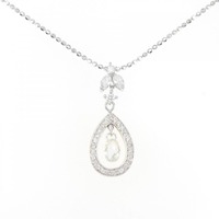 750WG/750YG/K18WG ダイヤモンド ネックレス 0.526CT