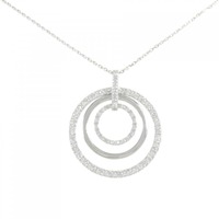 K18WG ダイヤモンド ネックレス 0.87CT