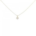 K18YG ソリティア ダイヤモンド ネックレス 0.22CT