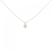 K18YG ソリティア ダイヤモンド ネックレス 0.22CT