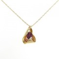 K18YG ガーネット ネックレス 1.59CT
