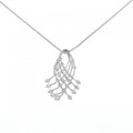 PT/K18WG ダイヤモンド ネックレス 1.00CT