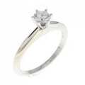ティファニー クラシックソリティア リング 0.29CT E VVS2 3EXT