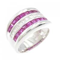 750WG ルビー リング 2.40CT