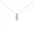 K18WG ダイヤモンド ネックレス 0.20CT