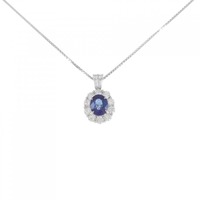 PT/K14WG サファイヤ ネックレス 1.12CT