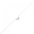 【新品】K18WG ハート ダイヤモンド ブレスレット 0.05CT
