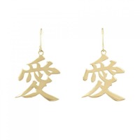 【新品】K18YG 愛 ピアス