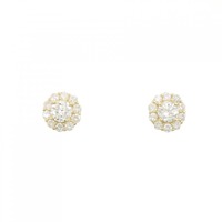K18YG ダイヤモンド ピアス 0.310CT 0.313CT G-H SI2 VG-GOOD