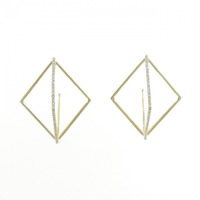 K18YG ダイヤモンド ピアス 0.30CT