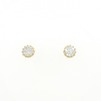 【リメイク】K18YG/ST ダイヤモンド ピアス 0.200CT 0.217CT G SI1 VG