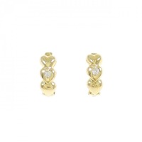 K18YG ダイヤモンド ピアス 0.02CT