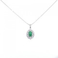 PT エメラルド ネックレス 0.74CT