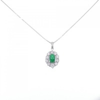PT エメラルド ネックレス 0.74CT