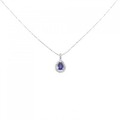 K18WG サファイヤ ネックレス 0.63CT