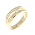 K18YG ダイヤモンド リング 0.08CT