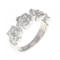 PT フラワー ダイヤモンド リング 0.70CT