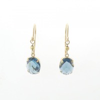 【新品】K10YG ブルートパーズ ピアス