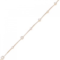 K18PG ダイヤモンド ブレスレット 0.30CT