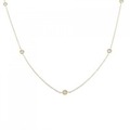 K18YG ダイヤモンド ネックレス 0.15CT