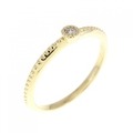 K18YG ダイヤモンド リング 0.03CT