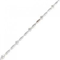 K18WG ダイヤモンド ブレスレット 0.30CT