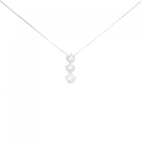 PT スリーストーン ダイヤモンド ネックレス 1.034CT