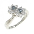 PT フラワー アレキサンドライト リング 0.13CT