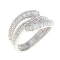 750WG ダイヤモンド リング 0.62CT