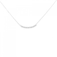 K18WG ダイヤモンド ネックレス 0.12CT