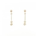 K18YG ダイヤモンド ピアス 0.06CT
