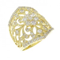 K18YG ダイヤモンド リング 1.00CT