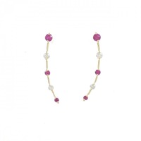 K18YG ルビー ピアス 0.20CT