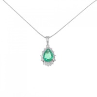 PT エメラルド ネックレス 1.292CT
