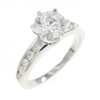 ティファニー ソリティア チャネルセッティング リング 1.02CT H VVS1 3EXT