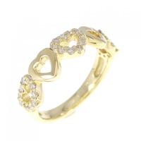 K18YG ハート ダイヤモンド リング 0.25CT