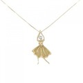 K18YG/PT ダイヤモンド ネックレス 0.03CT