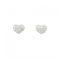 PT ハート ダイヤモンド ピアス 0.30CT